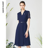 皮尔卡丹女装连衣裙知性通勤纱袖通勤收腰连衣裙P3215D3113L2 商品缩略图0