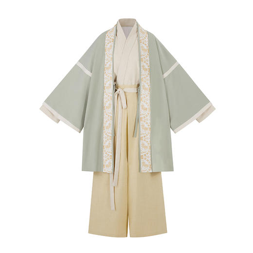 裁缝学苑AQ415宋制汉服对襟袄飞机袖上衣改良宋裤三件套纸样样板图纸 商品图4