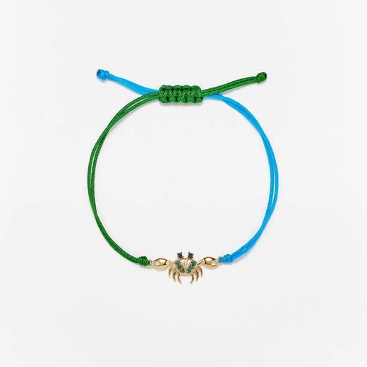 北京仓｜Yvonne Leon-rabe vert-螃蟹 绿色 手链［法国设计师］ 商品图1
