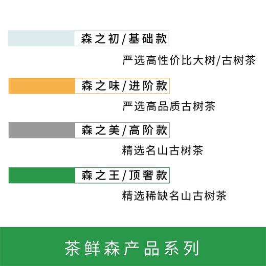 茶鲜森 喝遍名山小饼茶礼盒 普洱茶生茶 8g/泡，拍3发4 商品图3