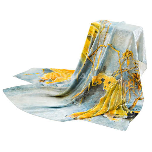 真丝桑波提花缎长巾 HA4685 商品图4