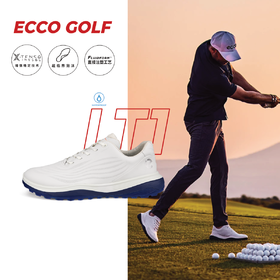 【高尔夫LT1超轻1代】ECCO男子高尔夫鞋轻盈回弹新发泡科技132264-11007