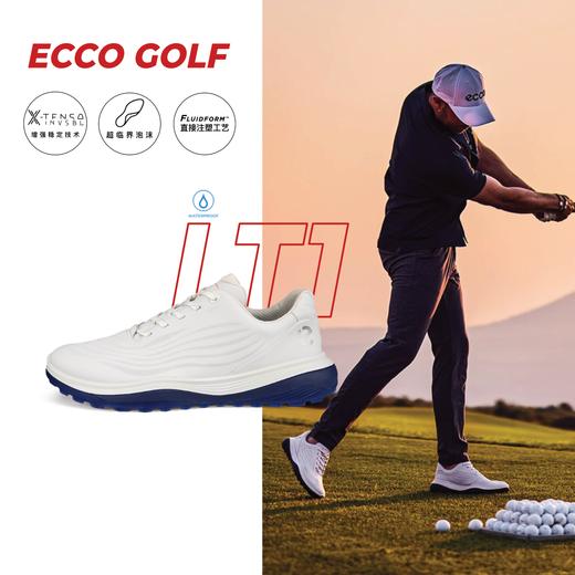 【高尔夫LT1超轻1代】ECCO男子高尔夫鞋轻盈回弹新发泡科技132264-11007 商品图0