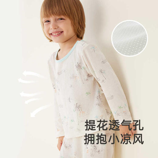 英氏男童家居服可组套装春夏纯棉透气内衣睡衣25新款YLTAJ1R007A YLCAJ1R008A 商品图2