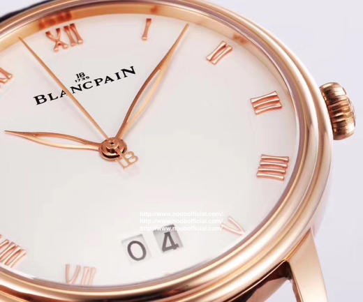 NOOB复刻:宝珀经典优雅的Villeret系列大日历视窗腕表，复刻宝珀原装6950机芯，功能与原装一致，双窗大日历，大日历功能通过两个并列宽阔的视窗以大号数字显示出来，令日期读数一目了然 商品图14