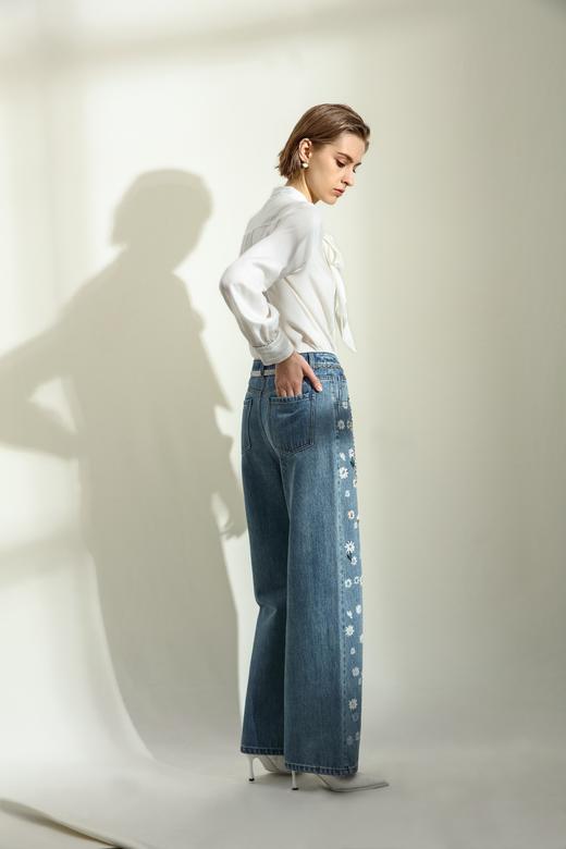 奇威小雏菊刺绣牛仔裤A4407291 商品图1