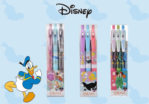 日本斑马ZEBRA东京迪士尼限定噄茶米奇维尼套装中性笔黑色 商品图1