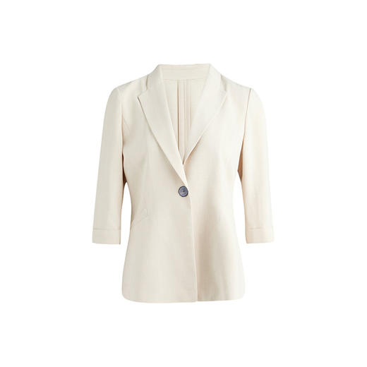 皮尔卡丹女装春季新款简约通勤淑女百搭修身西服C31UL022 商品图4