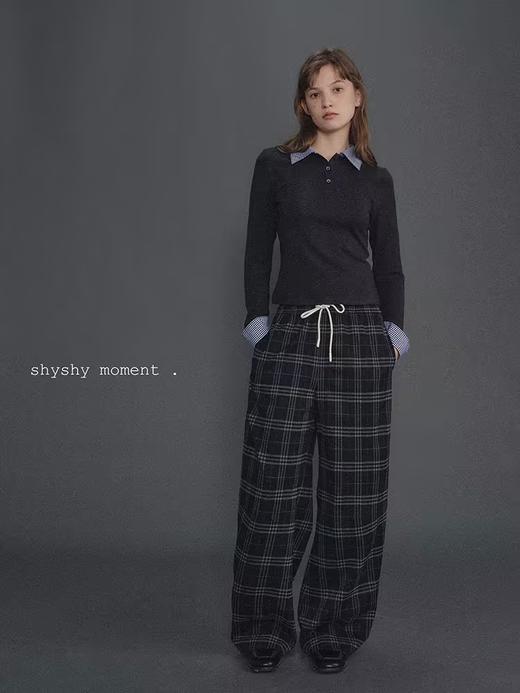 shyshystill/shy202411028/复古假两件发热打底保暖臻品德绒拼接格子 商品图2