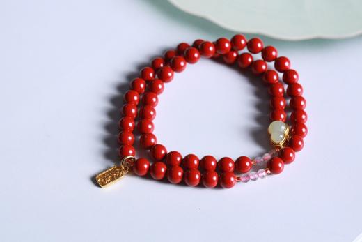 YHZS0110°朱砂+沙金玉石葫芦手串 商品图0