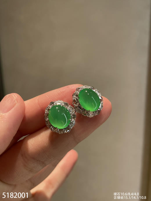 5182001，蛋面耳钉。具体价格微信咨询 商品图0