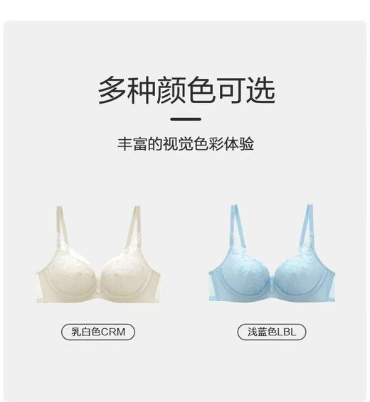 2F【Fandecie芬狄诗】小胸显大无钢圈舒适深V厚杯聚拢文胸 商品图1