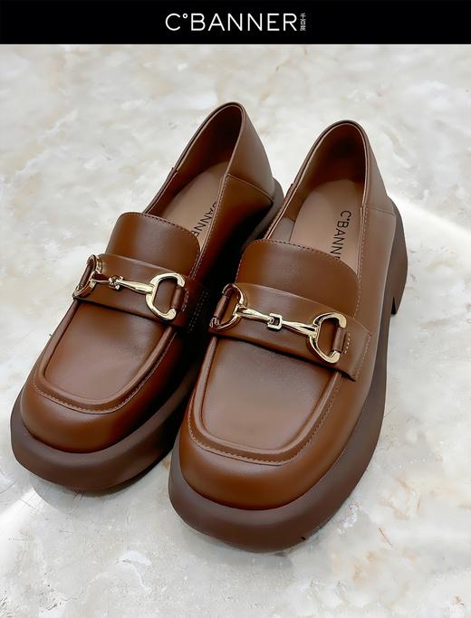 千百度秋冬英伦胶片两穿乐福鞋A23475910 商品图2