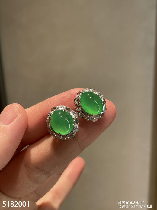 5182001，蛋面耳钉。具体价格微信咨询 商品图2