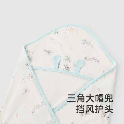 英氏婴儿抱被春夏季轻薄透气抱被男女宝新生儿包单YEBAJ1R004A 商品图2