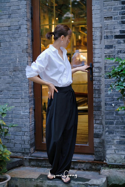 斜门襟西裤 商品图0