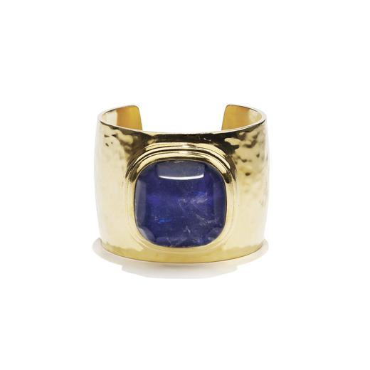 北京仓｜Goossens Paris-RENAISSANCE-宝蓝色 岩石水晶 宽手镯［法国设计师］ 商品图4