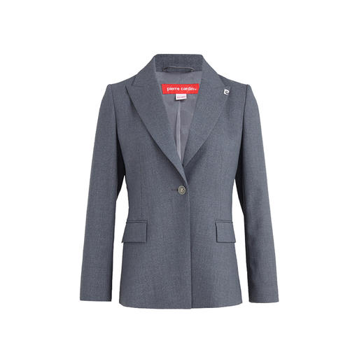 商场同款皮尔卡丹女装秋冬新款灰色绵羊毛西服上衣P3302U3991H0 商品图4