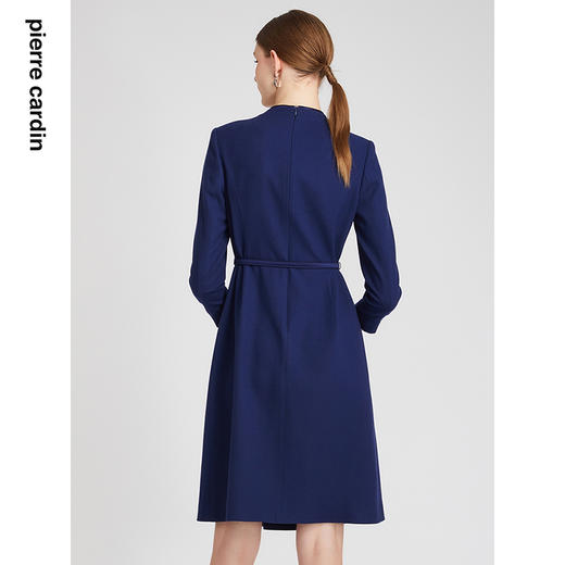 皮尔卡丹女装连衣裙春秋假两件通勤职业羊毛A字裙P2318E2845L2 商品图2