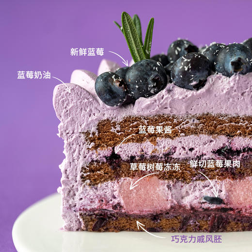 蓝莓可可·裸蛋糕 | Blueberry cream cake 商品图2