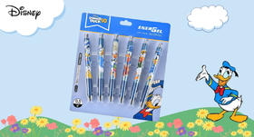 日本派通pentel东京迪士尼限定中性笔套装东京迪士尼100周年限定唐老鸭90周年限定涩谷30周年限定