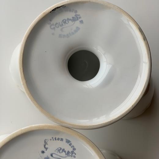 【苏州】英国中古纯白陶瓷双蛋杯 商品图5