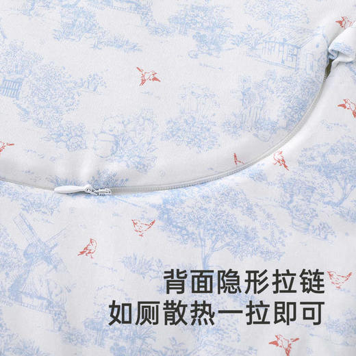 英氏婴童分腿睡袋四季5A抗菌亲肤夹棉防踢被床品25年YESFJ0R002A 商品图3