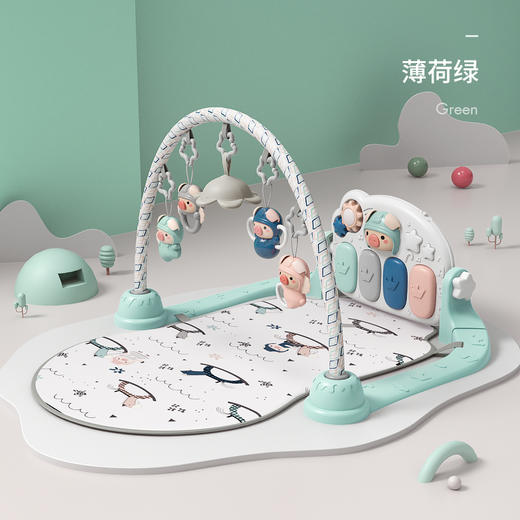 【限量秒杀】贝易宇航员健身架+猪猪开饭健身架 （婴儿玩具0一1岁哄娃神器 3个月宝宝脚踏钢琴新生儿礼物） 商品图5