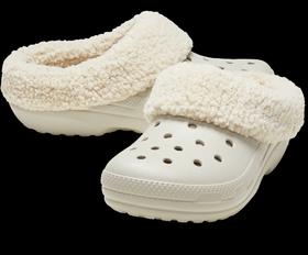 男女同款！Crocs Classic Blitzen Clog毛毛洞洞鞋拖