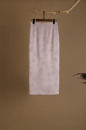 *江南春真丝提花半裙