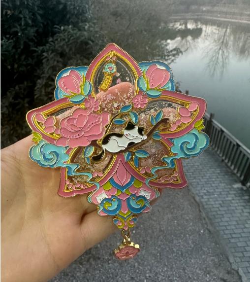 糗糗庄园-猫猫酣睡流沙冰箱贴 商品图3