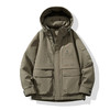 半身缘男装  冬季加厚上衣保暖工装连帽防风羽绒服244312P01712011 商品缩略图1