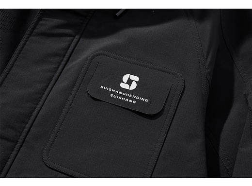 半身缘男装  冬季加厚上衣保暖工装连帽防风羽绒服244312P01712011 商品图9