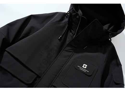 半身缘男装  冬季加厚上衣保暖工装连帽防风羽绒服244312P01712011 商品图8