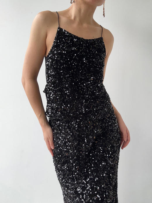 VC｜AW24026 Berta sequin tank  [ 亮片吊带  白 / 黑 ] 商品图12