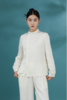 荷言 GL 沐华 人丝提花小立领风琴褶新中式上衣 商品缩略图5