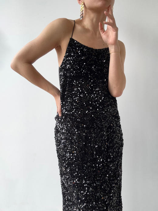 VC｜AW24026 Berta sequin tank  [ 亮片吊带  白 / 黑 ] 商品图1