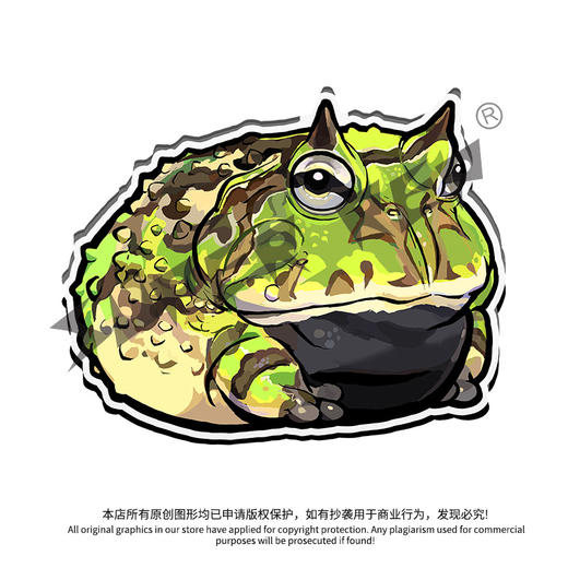 冰箱贴 蛙主题① 磁吸 Q版 卡通 非牛角蛙霸王 爬宠爬虫周边 super rep超爬正版【48小时发货】 商品图2