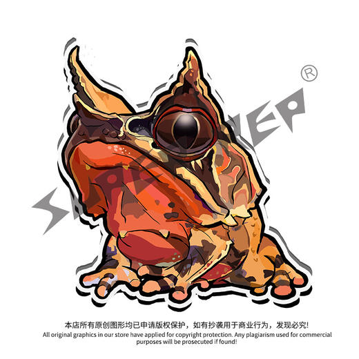 冰箱贴 蛙主题① 磁吸 Q版 卡通 非牛角蛙霸王 爬宠爬虫周边 super rep超爬正版【48小时发货】 商品图4