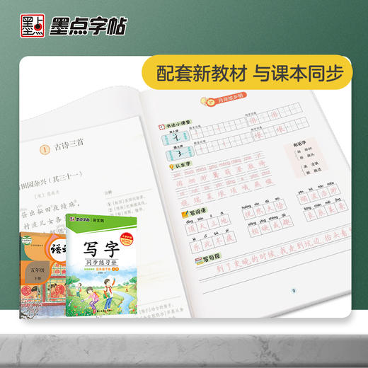 写字同步练习册.五年级.下册(配套新教材) 商品图1