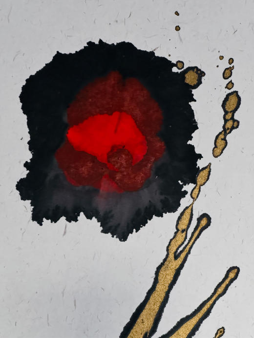 智吉泼墨20250126 宣纸水墨丙烯画 商品图4