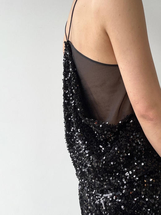 VC｜AW24026 Berta sequin tank  [ 亮片吊带  白 / 黑 ] 商品图7