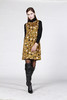 【伯妮斯茵】黄色高贵华丽麂皮绒连衣裙 176S003 商品缩略图4