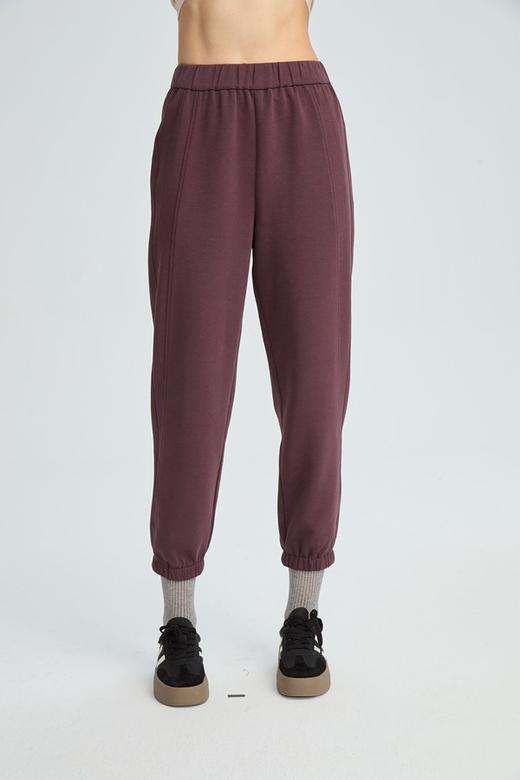 水淼2025春新款休闲百搭显瘦松紧腰束口长裤0429 商品图0