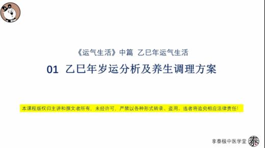 01 乙巳年岁运分析及养生调理方案 商品图0