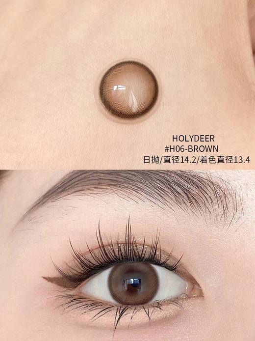 HOLYDEER日抛美瞳 H06-BROWN 14.2mm 商品图0