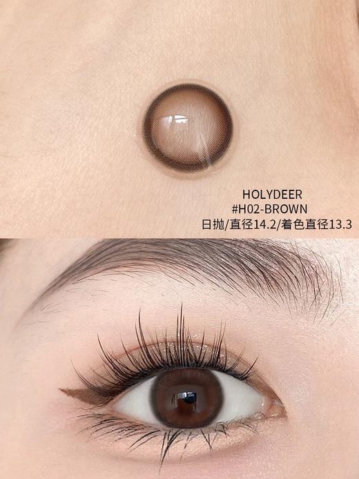 HOLYDEER日抛美瞳 H02-BROWN 14.2mm 商品图0