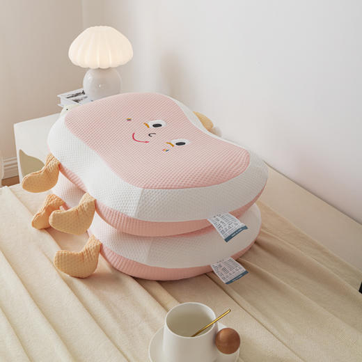 儿童专用枕芯 太空棉搞怪猫肚枕 商品图4