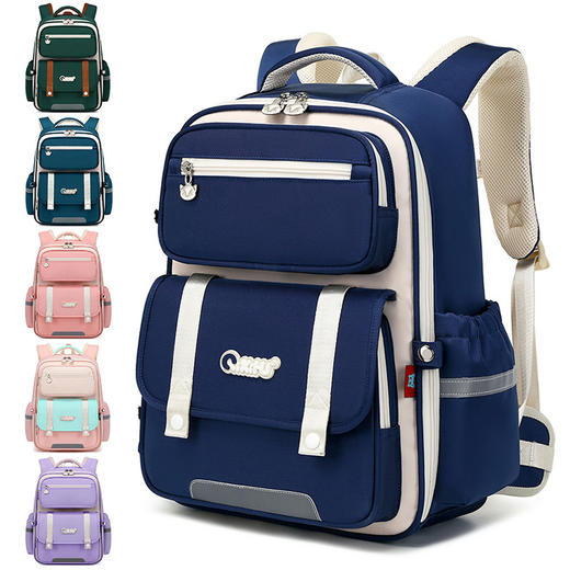 【大牌专柜品质】小学生1-6年纪减负护脊书包 儿童多模块按摩背垫双肩背包 商品图4