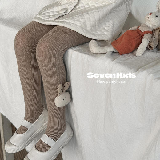 【49.9元2条】春秋季新品女童蝴蝶连脚打底袜 纯色百搭棉质裤袜 商品图6